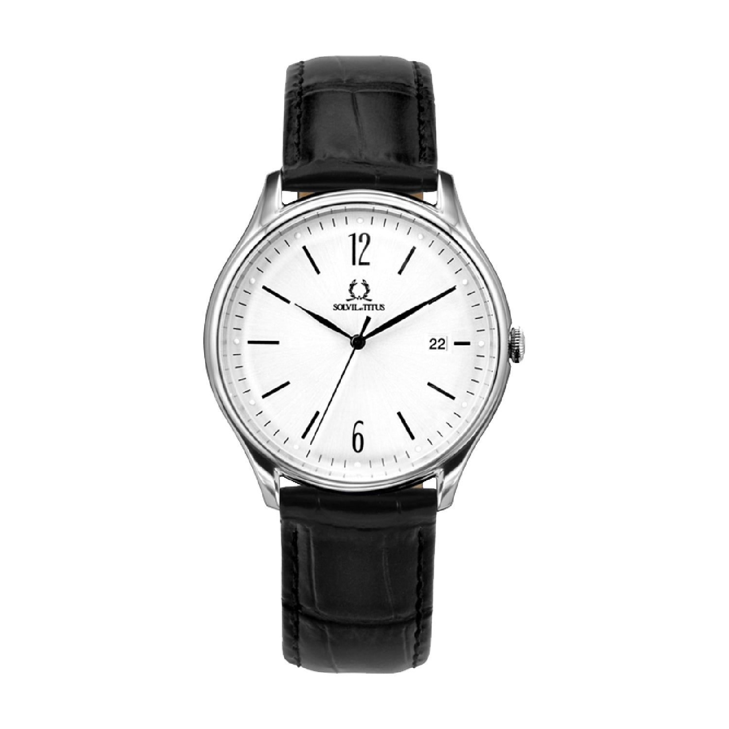 Classicist 3 Hands Date Quartz Leather Men Watch W06-03252-001