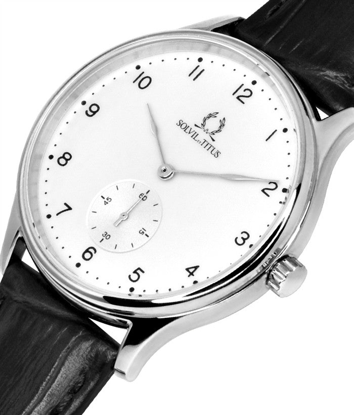 Classicist 2 Hands Small Second Quartz Leather Men Watch W06-03254-001