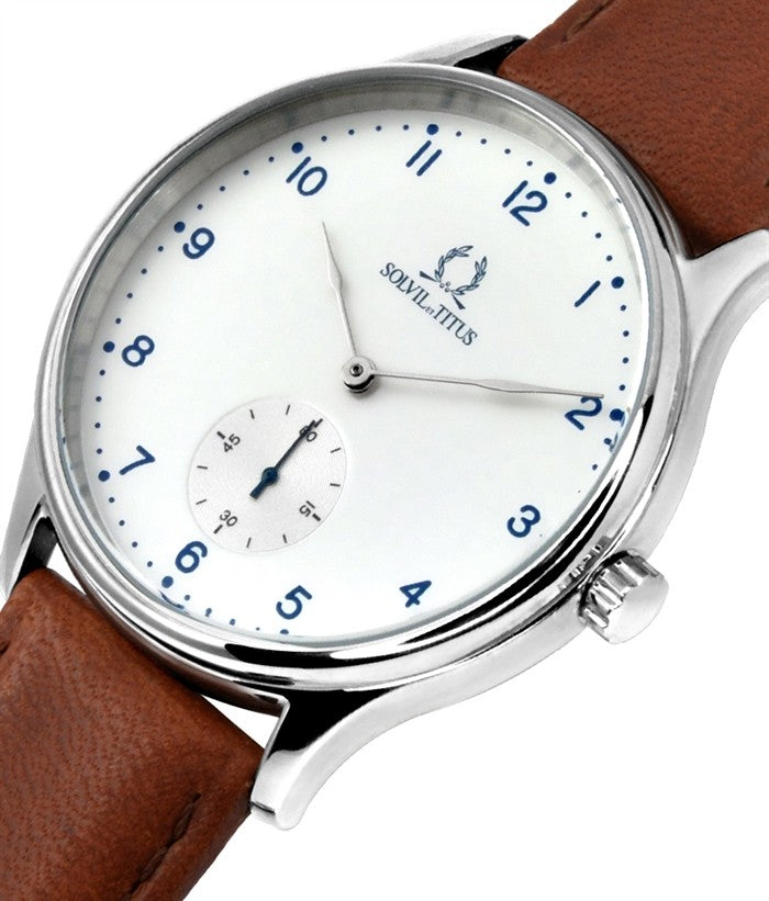Classicist 2 Hands Small Second Quartz Leather Men Watch W06-03254-002