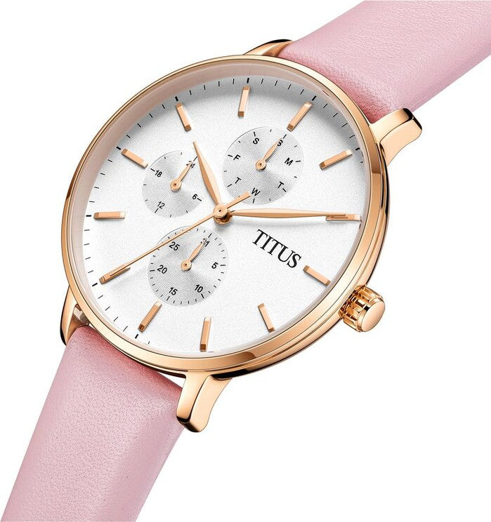 Interlude Multi-Function Quartz Leather Women Watch W06-03259-009