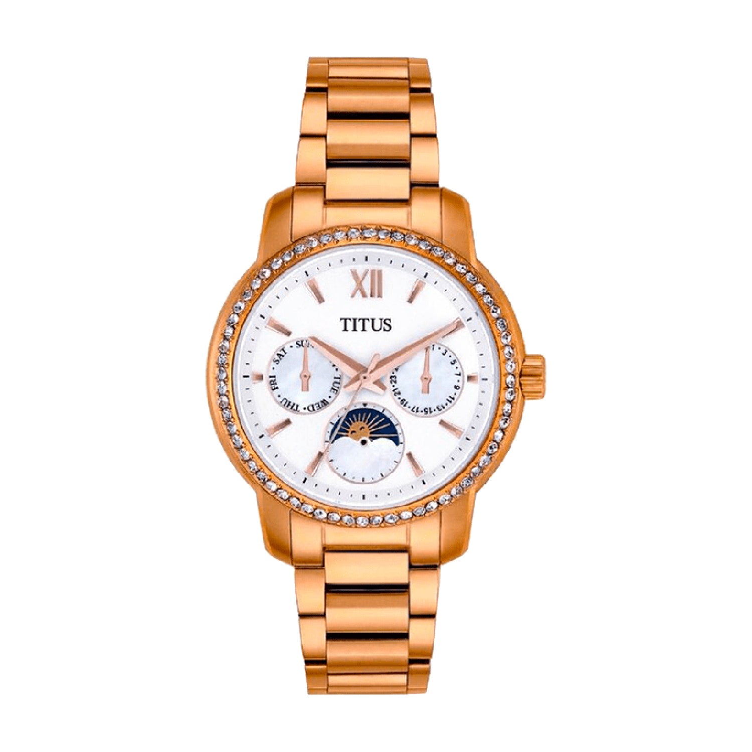 Devot Multi-Function with Day Night Indicator Quartz Stainless Steel Women Watch W06-03262-003