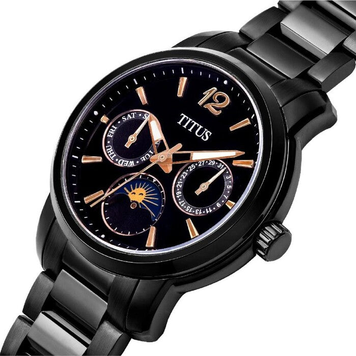 Devot Multi-Function with Day Night Indicator Quartz Stainless Steel Women Watch W06-03262-004