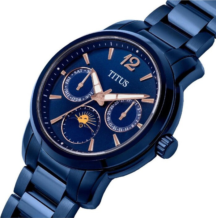 Devot Multi-Function with Day Night Indicator Quartz Stainless Steel Women Watch W06-03262-005