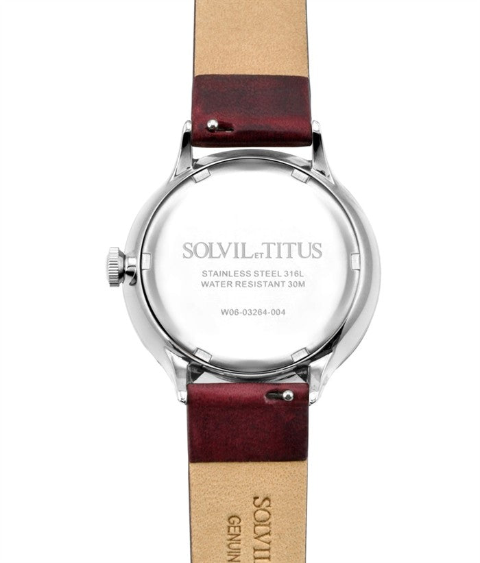 Interlude Multi-Function Quartz Leather Women Watch W06-03264-004