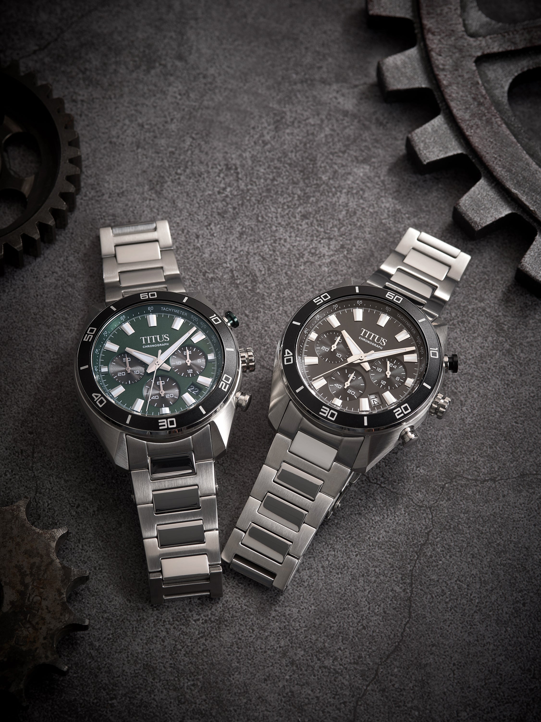 Modernist Chronograph Quartz Stainless Steel Men Watch W06-03265-004