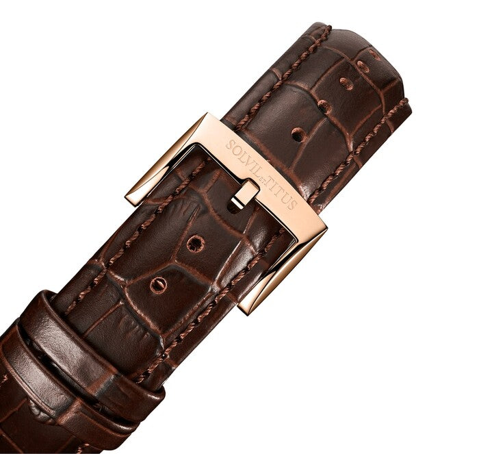 Barrique 3 Hands Mechanical Leather Men Watch W06-03268-002