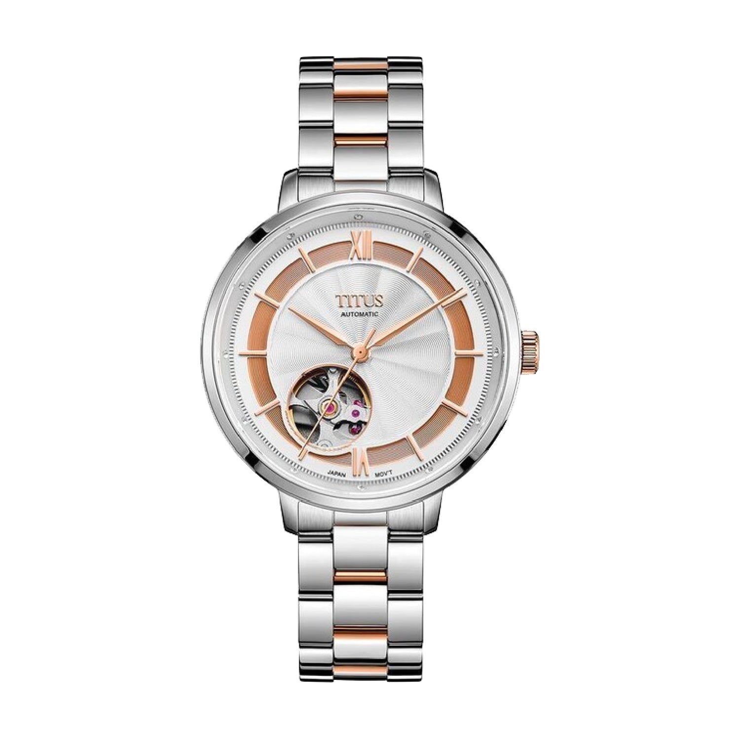 Enlight 3 Hands Mechanical Stainless Steel Women Watch W06-03278-002