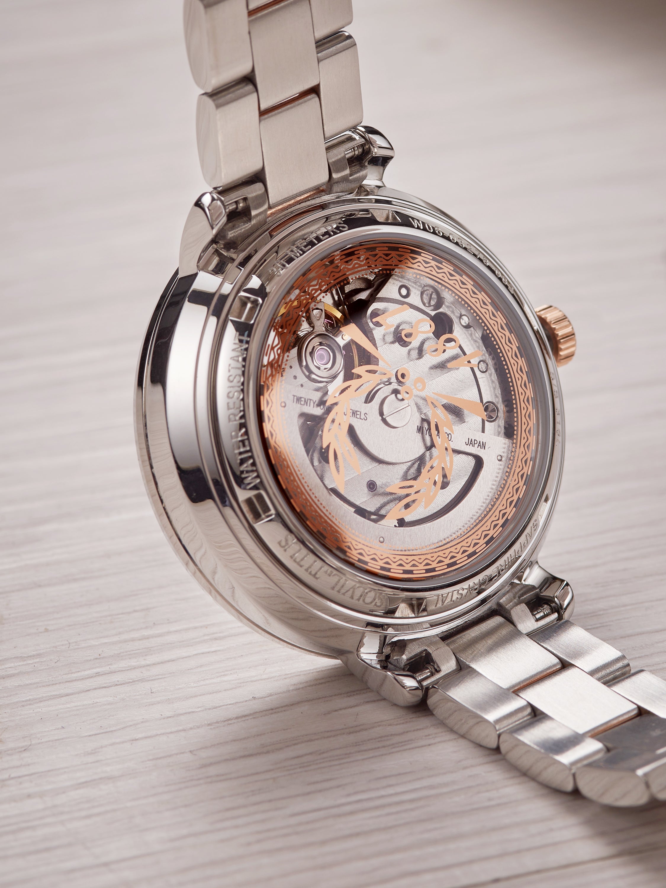 Enlight 3 Hands Mechanical Stainless Steel Women Watch W06-03278-002