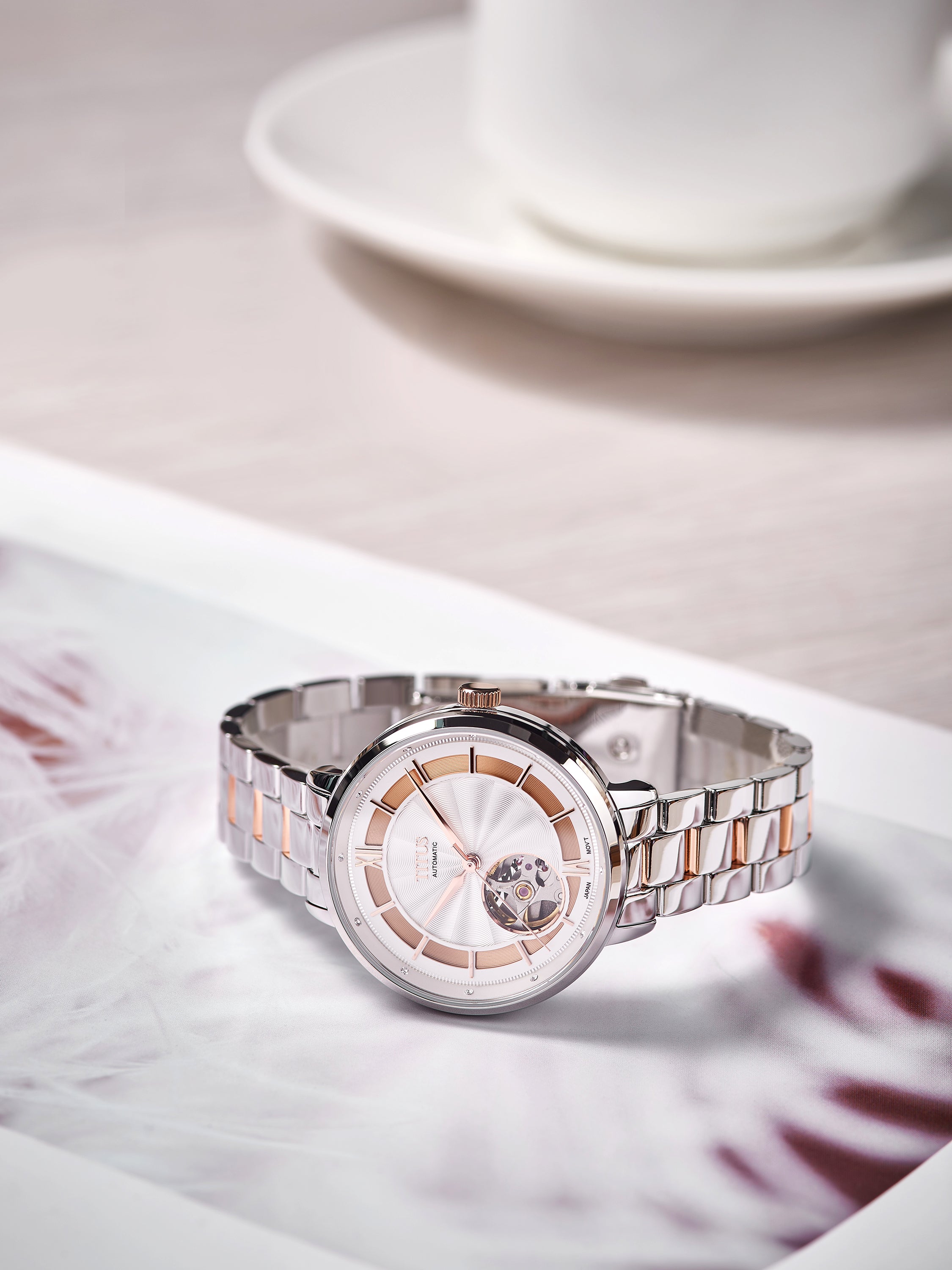 Enlight 3 Hands Mechanical Stainless Steel Women Watch W06-03278-002