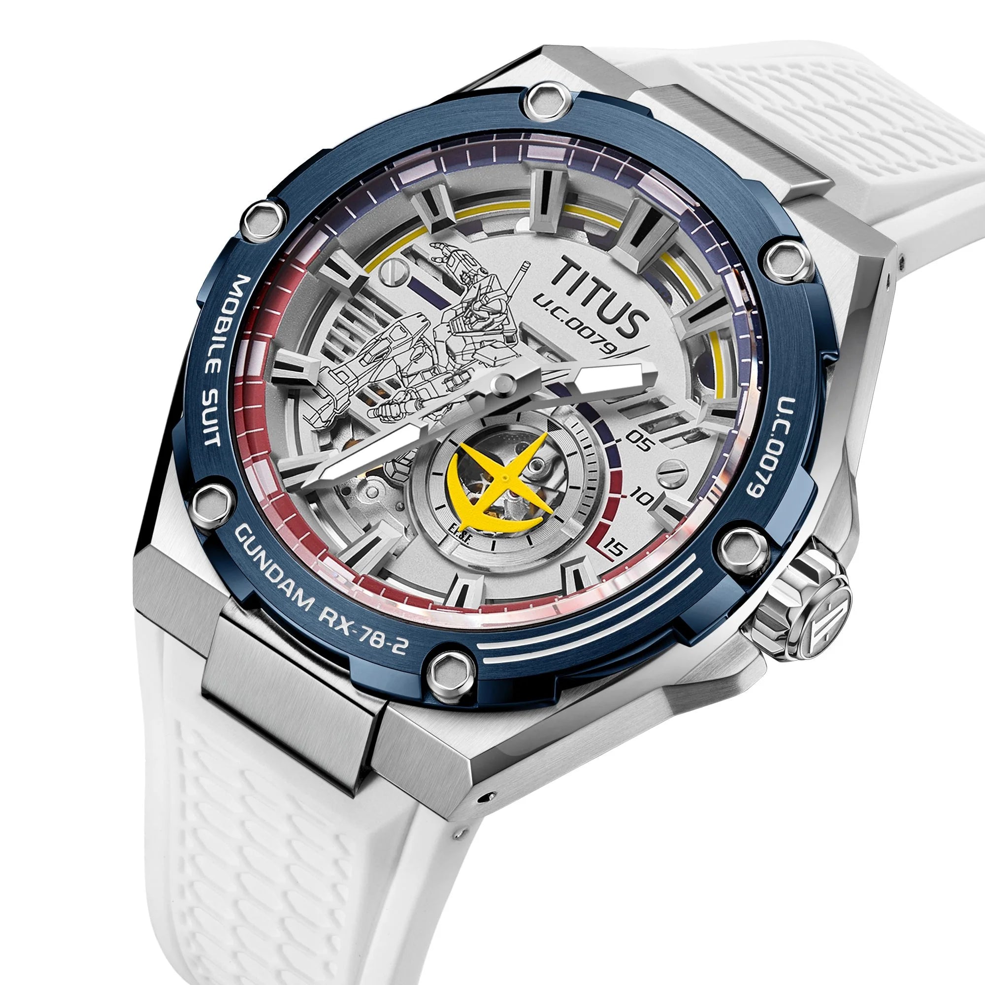 Solvil et Titus x Mobile Suit Gundam 'RX-78-2 Gundam' Limited Edition Voyager Mechanical Silicon Men Watch W06-03405-002