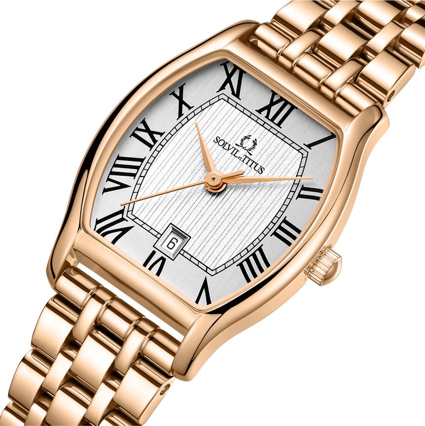 Barista 3 Hands Date Quartz Stainless Steel Women Watch W06-02825-016