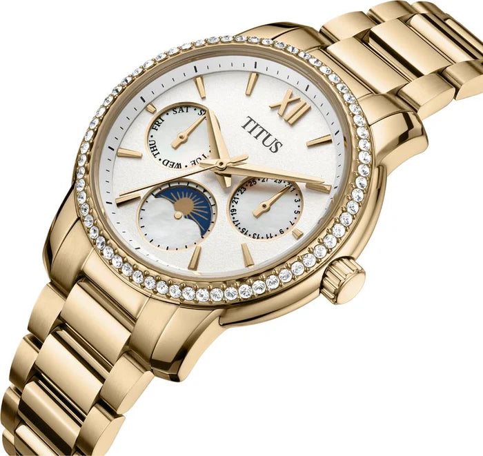 Devot Multi-Function with Day Night Indicator Quartz Stainless Steel Women Watch W06-03262-006