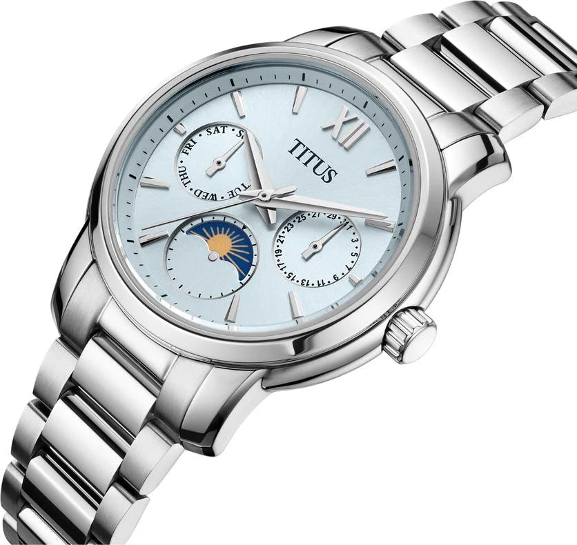 Devot Multi-Function with Day Night Indicator Quartz Stainless Steel Women Watch W06-03262-007