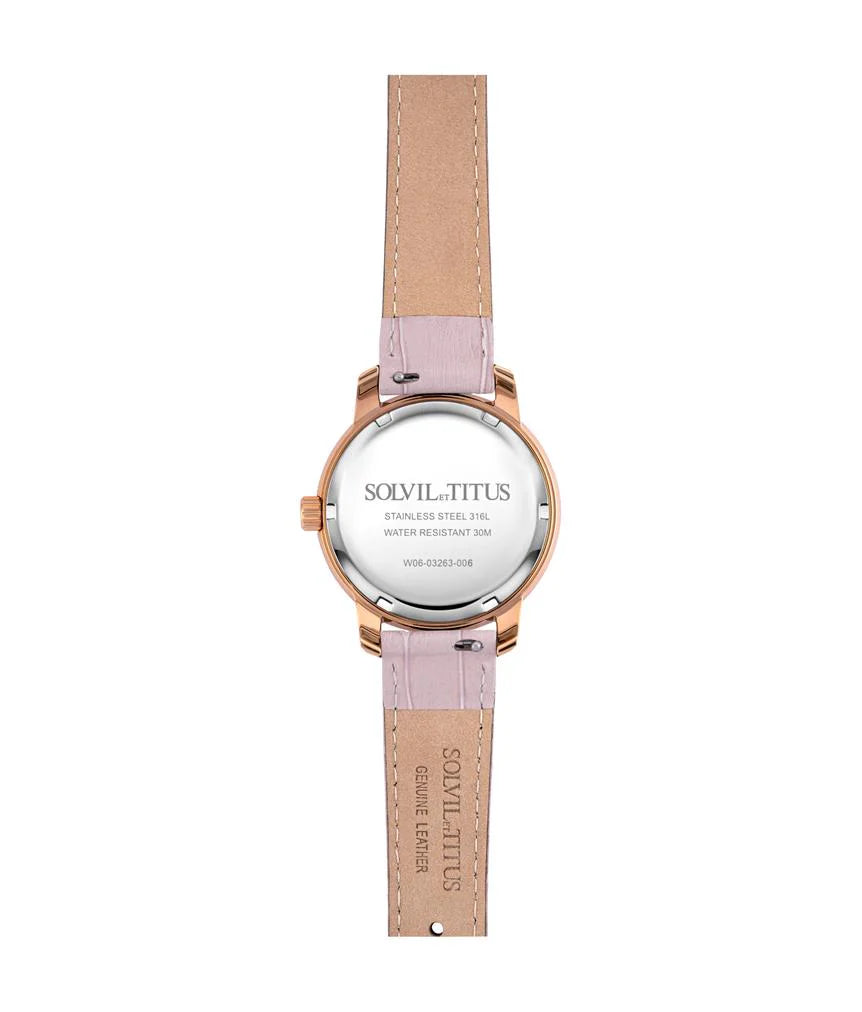 Devot Multi-Function with Day Night Indicator Quartz Leather Women Watch W06-03263-006