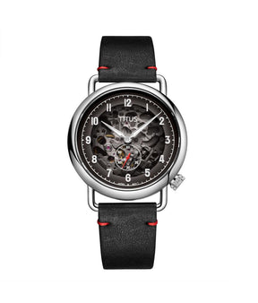 Exquisite 3 Hands Mechanical Leather Men Watch W06-03299-001