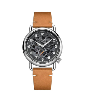 Exquisite 3 Hands Automatic Leather Men Watch W06-03299-002