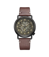 Exquisite 3 Hands Automatic Leather Men Watch W06-03299-004