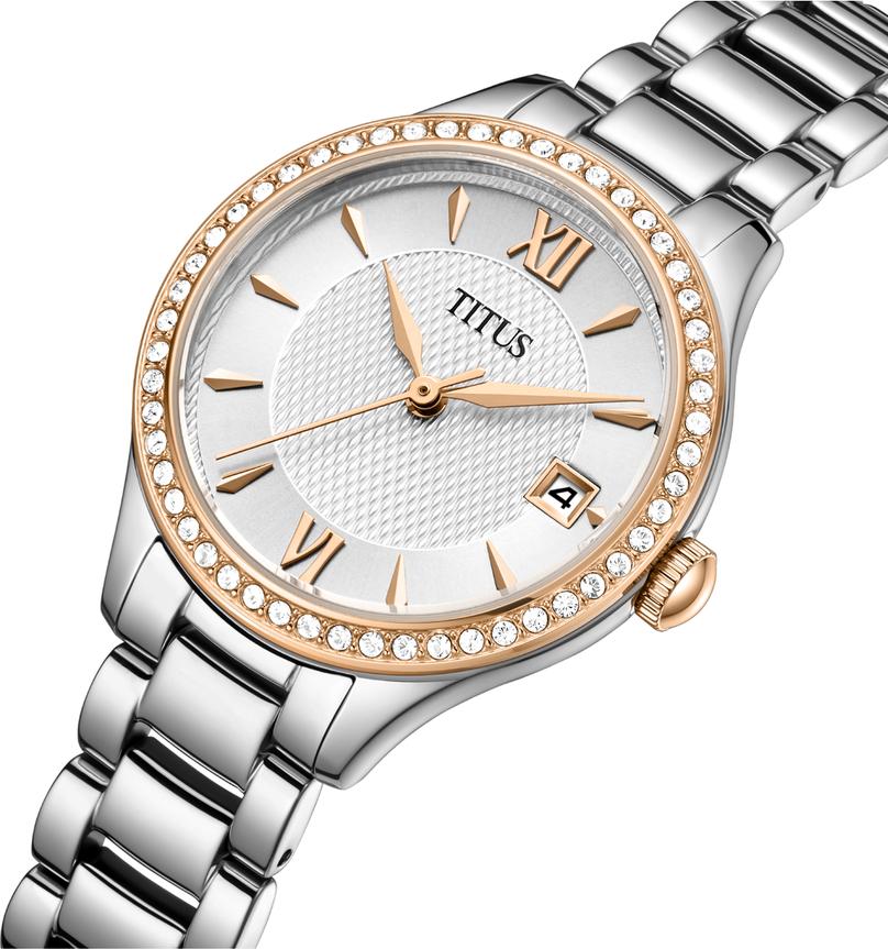 Fair Lady 3 Hands Date Quartz Stainless Steel Women Watch W06-03354-001