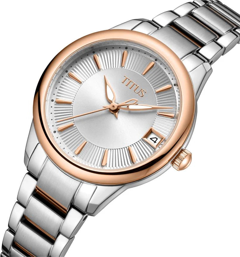 Fair Lady 3 Hands Date Quartz Stainless Steel Women Watch W06-03373-002