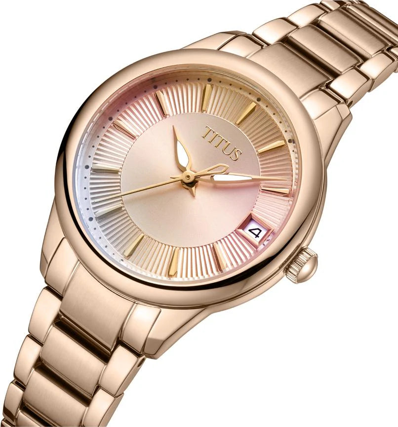 Fair Lady 3 Hands Date Quartz Stainless Steel Women Watch W06-03373-004