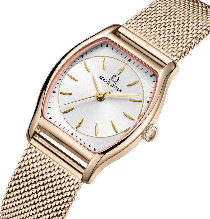 Barista 3 Hands Date Quartz Stainless Steel Women Watch W06-03384-006