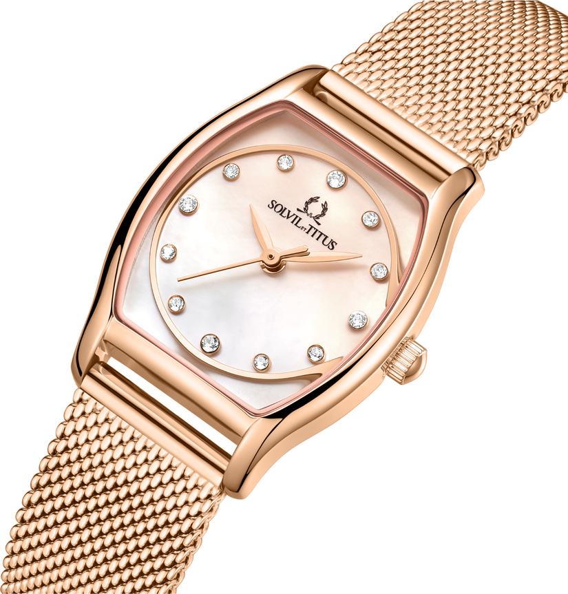 Barista 3 Hands Date Quartz Stainless Steel Women Watch W06-03384-008