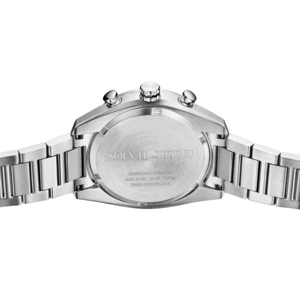 Modernist Chronograph Quartz Stainless Steel Men Watch W06-03338-001