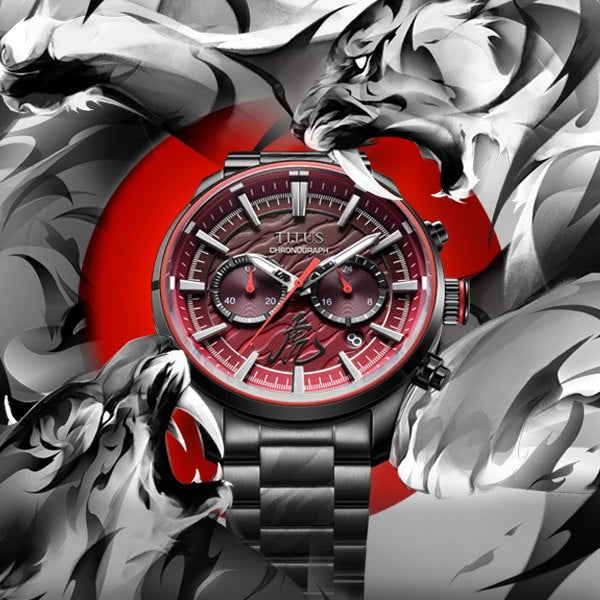Solvil et Titus Saber Chronograph Red Gradient Watch W06-03359-002