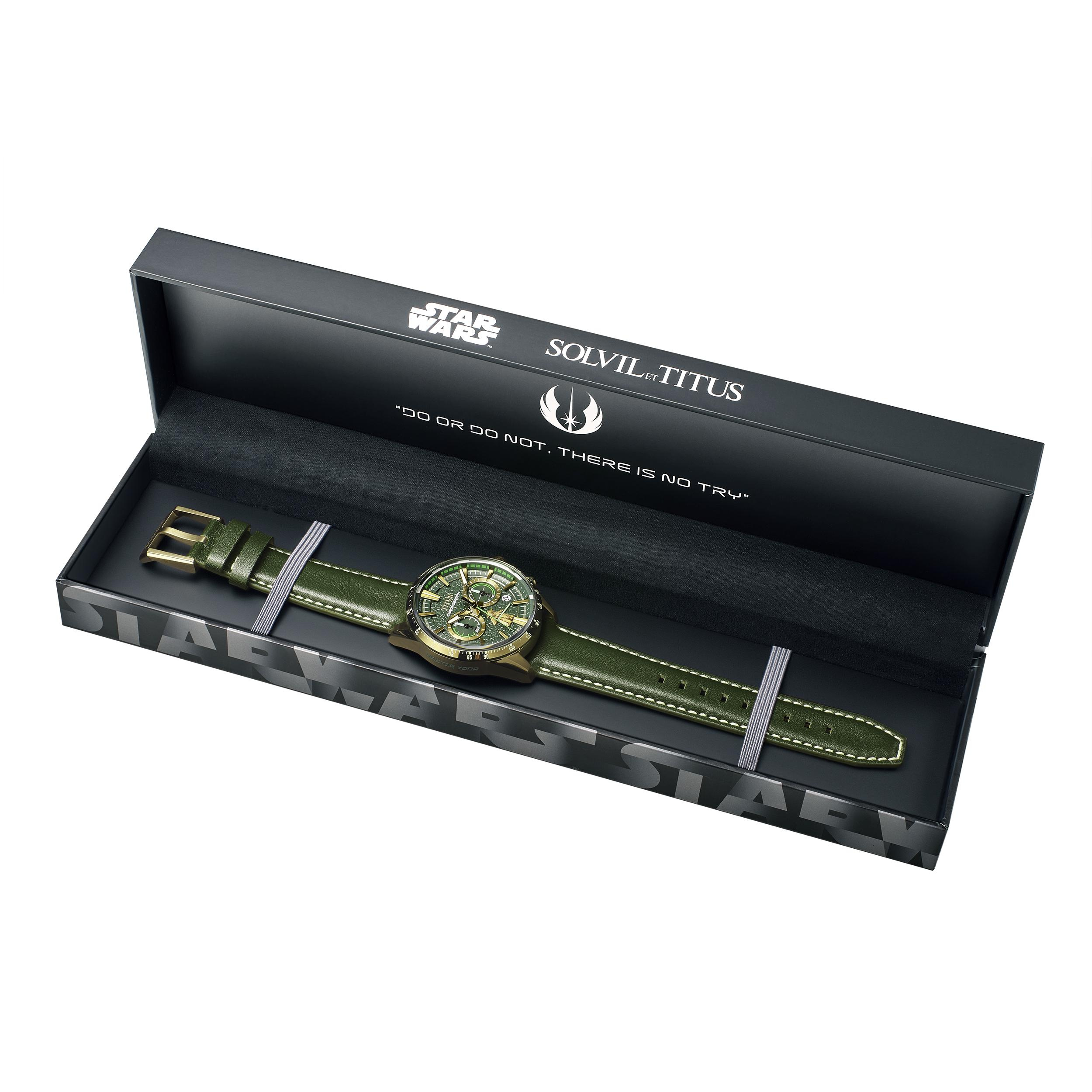[Pre-Order] Solvil et Titus x Star Wars Limited Edition Saber "Master Yoda" Chronograph Watch W06-03365-006