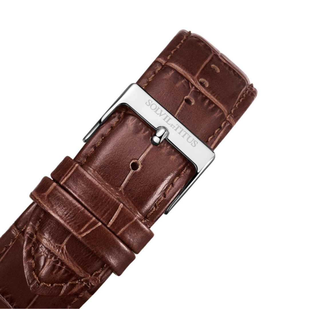 Barista Multi-Function Quartz Leather Men Watch W06-03219-008