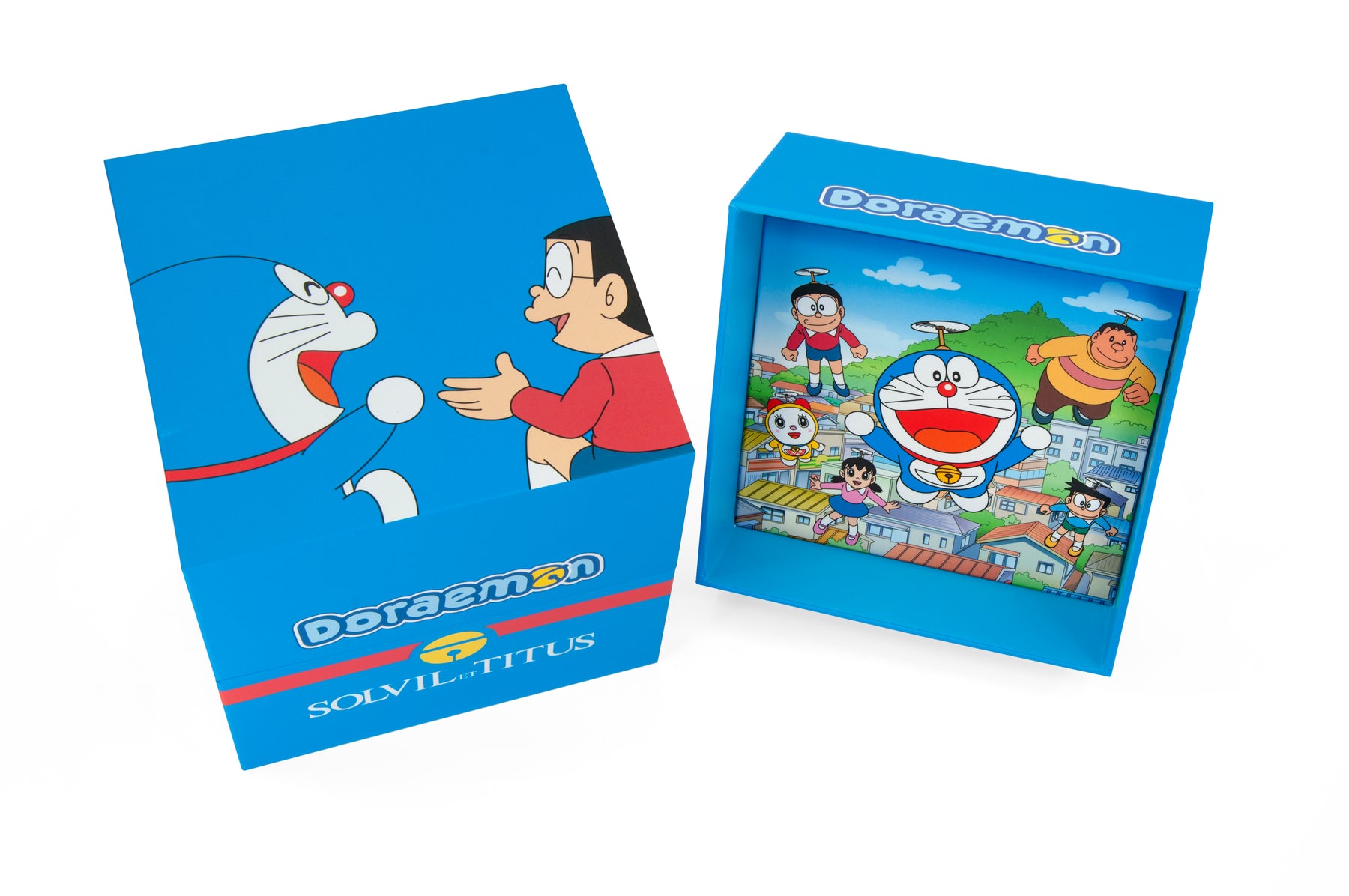 [Pre-Order] Solvil et Titus x Doraemon Limited Edition Multi-Function Quartz Stainless Steel with Ceramic Women Watch W06-03314-001