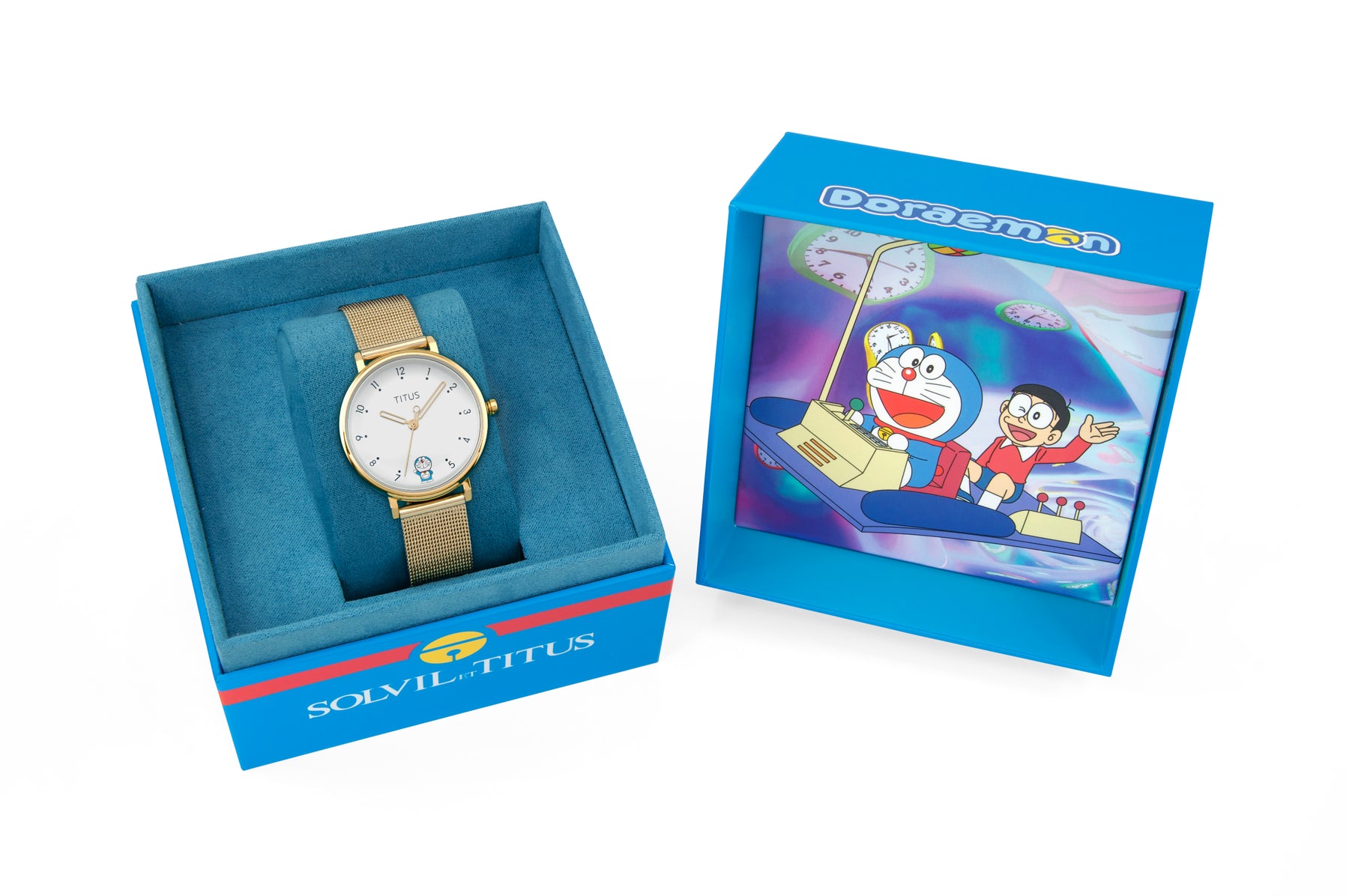 Solvil et Titus x Doraemon Limited Edition 3 Hands Quartz Stainless Steel Women Watch W06-03316-001
