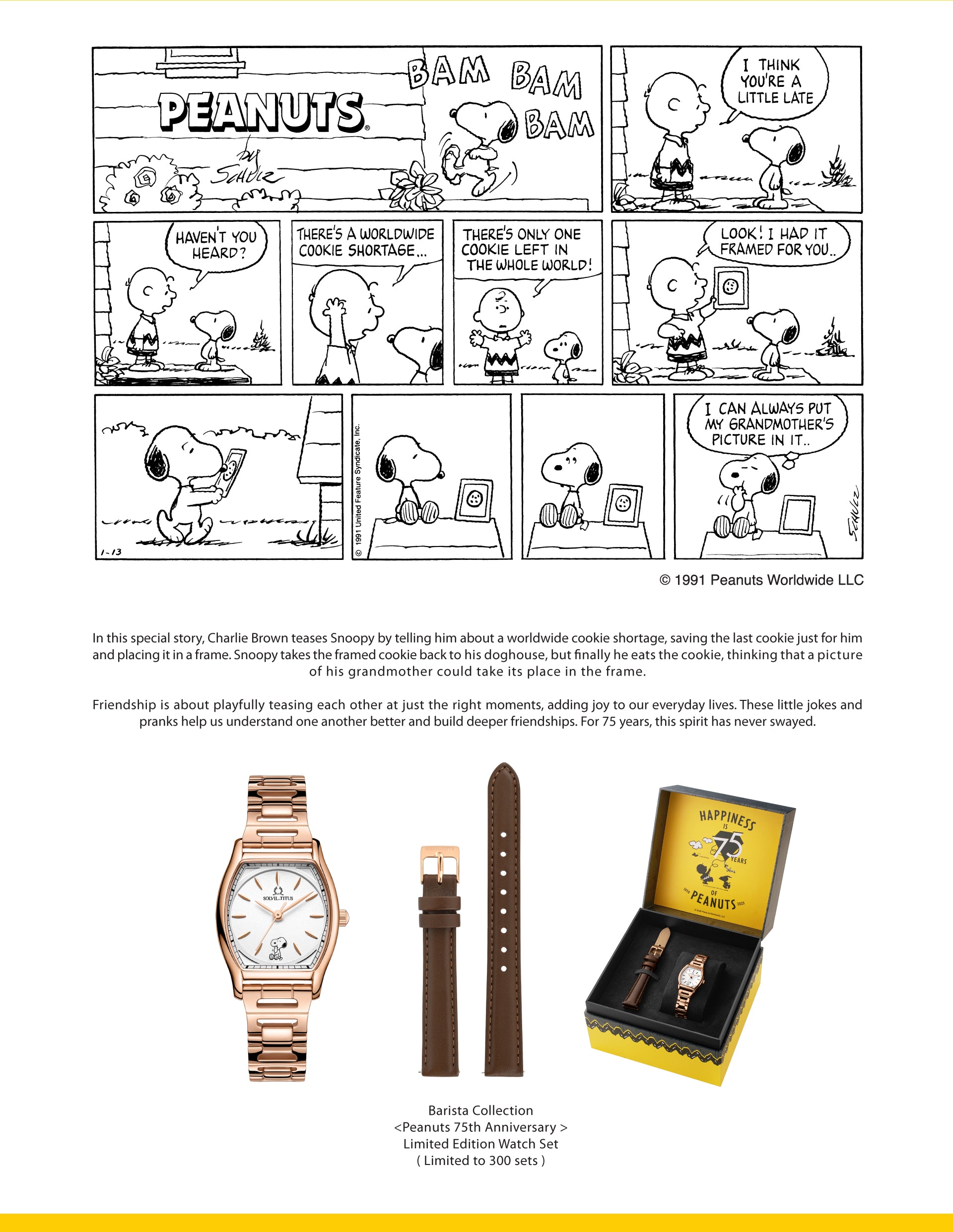 Solvil et Titus x Peanuts 75th Anniversary
