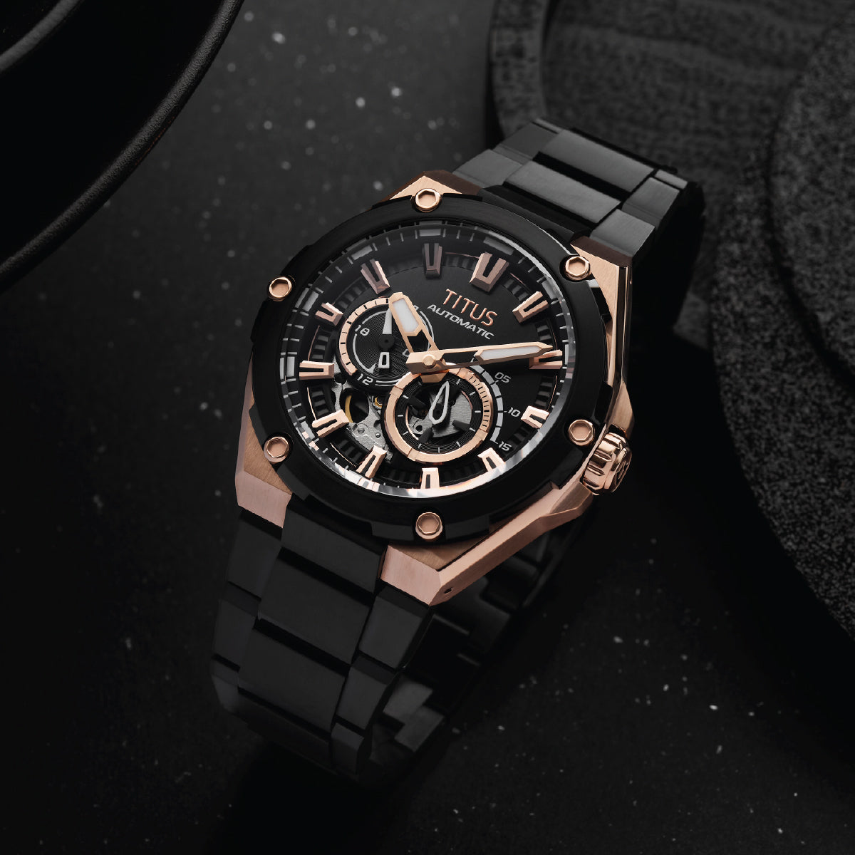 Voyager Multi-Function Automatic Stainless Steel Men Watch W06-03410-003