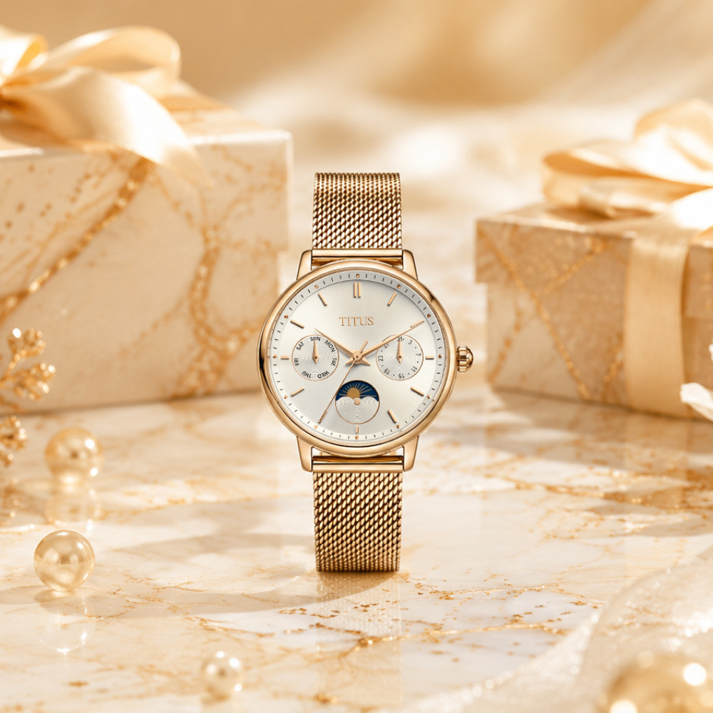 Fashionista Multi-Function Day & Night Quartz Stainless Steel Women Watch W06-03404-002