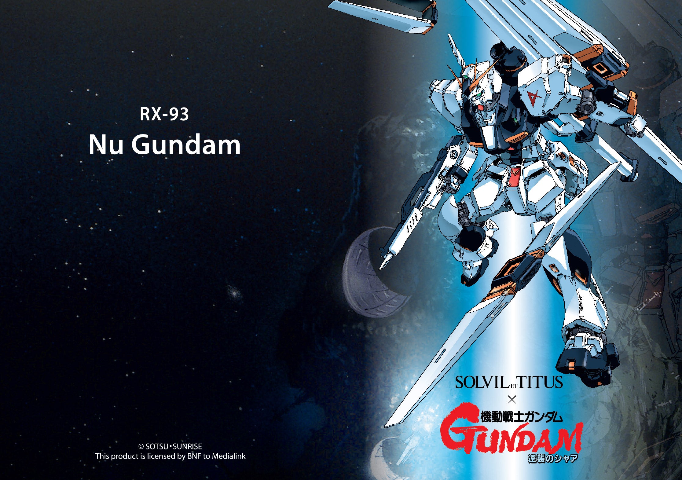 Solvil et Titus x Mobile Suit Gundam 'v Gundam' Limited Edition Multi-Function Automatic Silicone Men Watch W06-03328-001