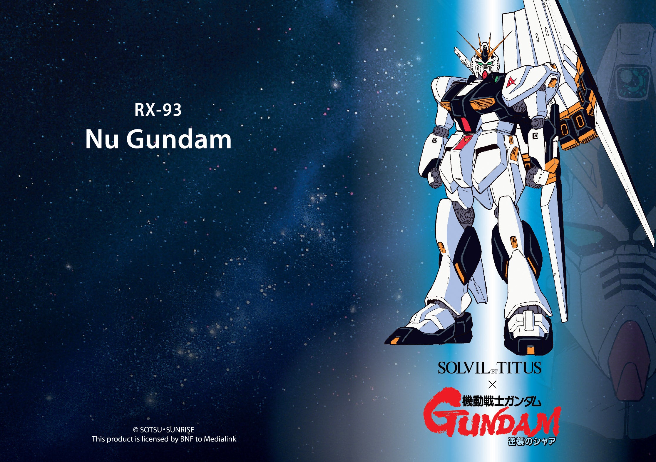 Solvil et Titus x Mobile Suit Gundam 'v Gundam' Limited Edition Saber Chronograph Quartz Stainless Steel Men Watch W06-03330-001