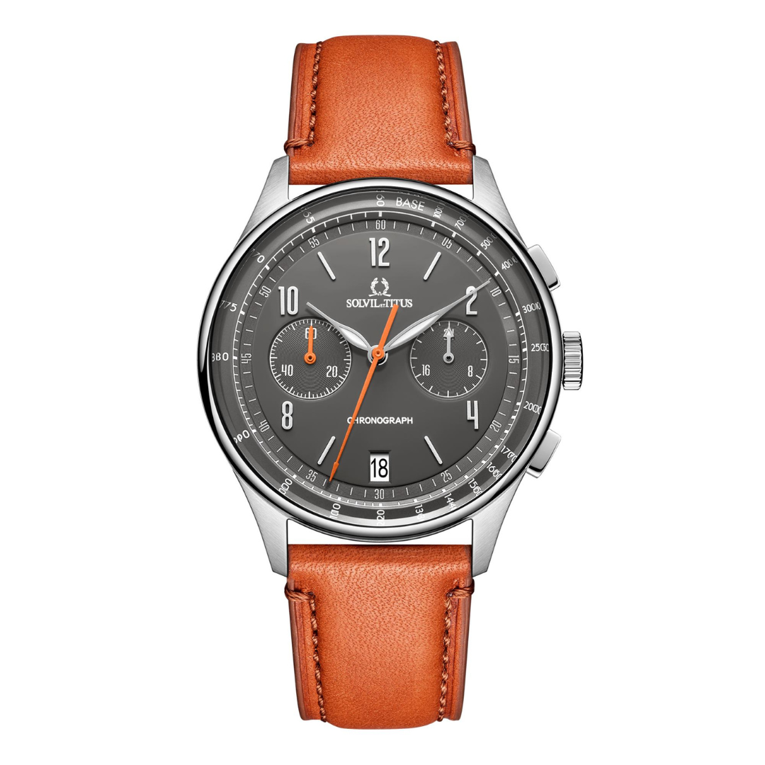 Modernist Chronograph Quartz Leather Men Watch W06-03276-007