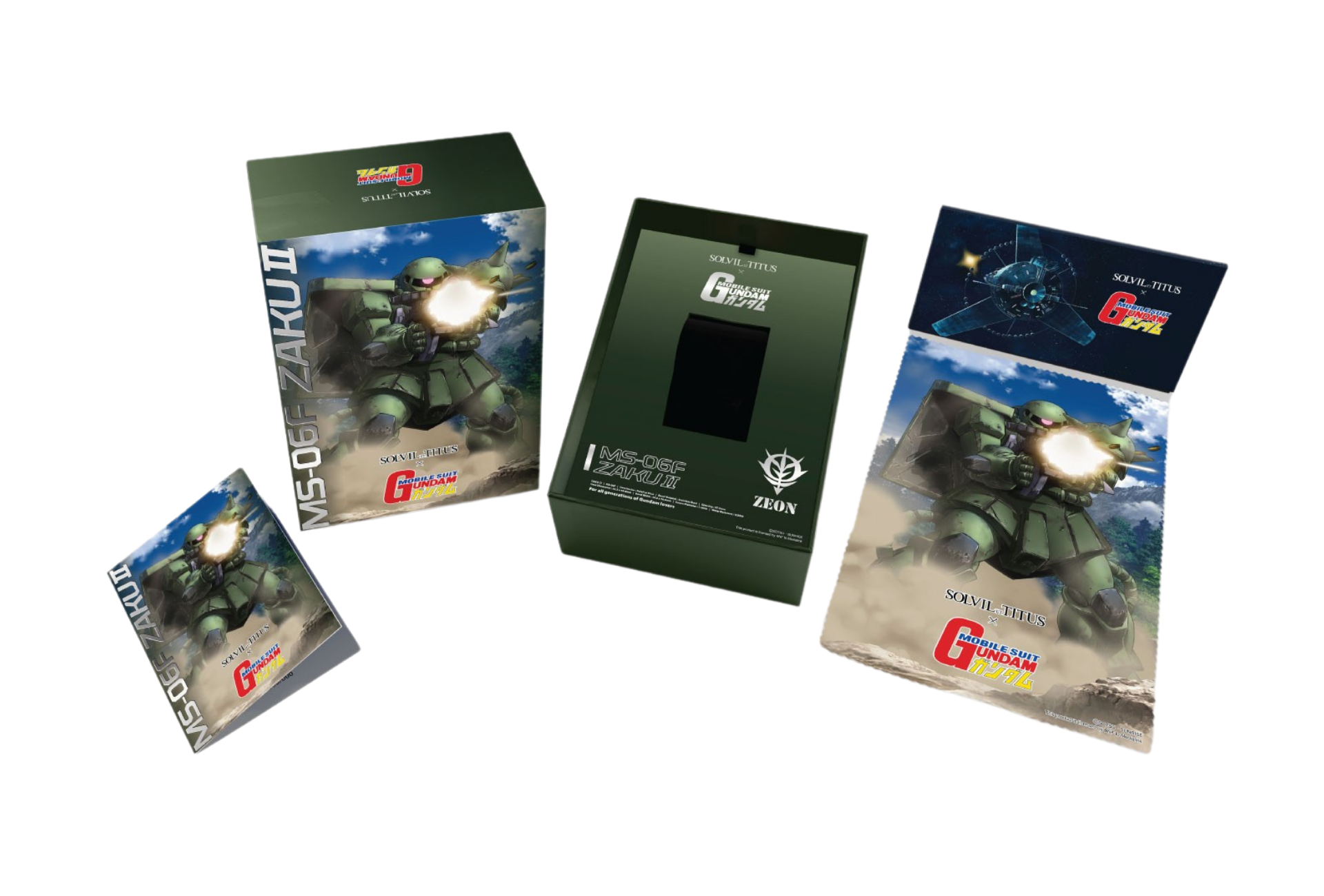 Solvil et Titus x Mobile Suit Gundam 'MS-06F Zaku II' Limited Edition Saber Chronograph Men Watch W06-03408-002