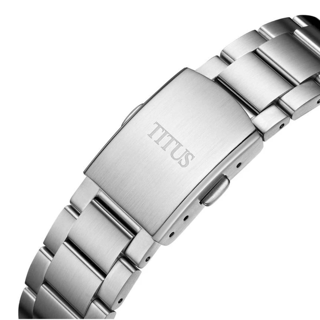 Saber 3 Hands Date Automatic Stainless Steel Watch W06-03423-002