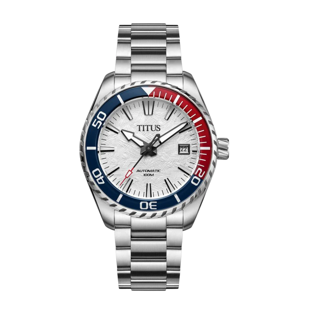 Saber 3 Hands Date Automatic Stainless Steel Watch W06-03423-003