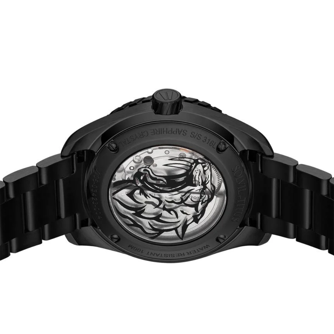 Saber 3 Hands Date Automatic Stainless Steel Watch W06-03423-004