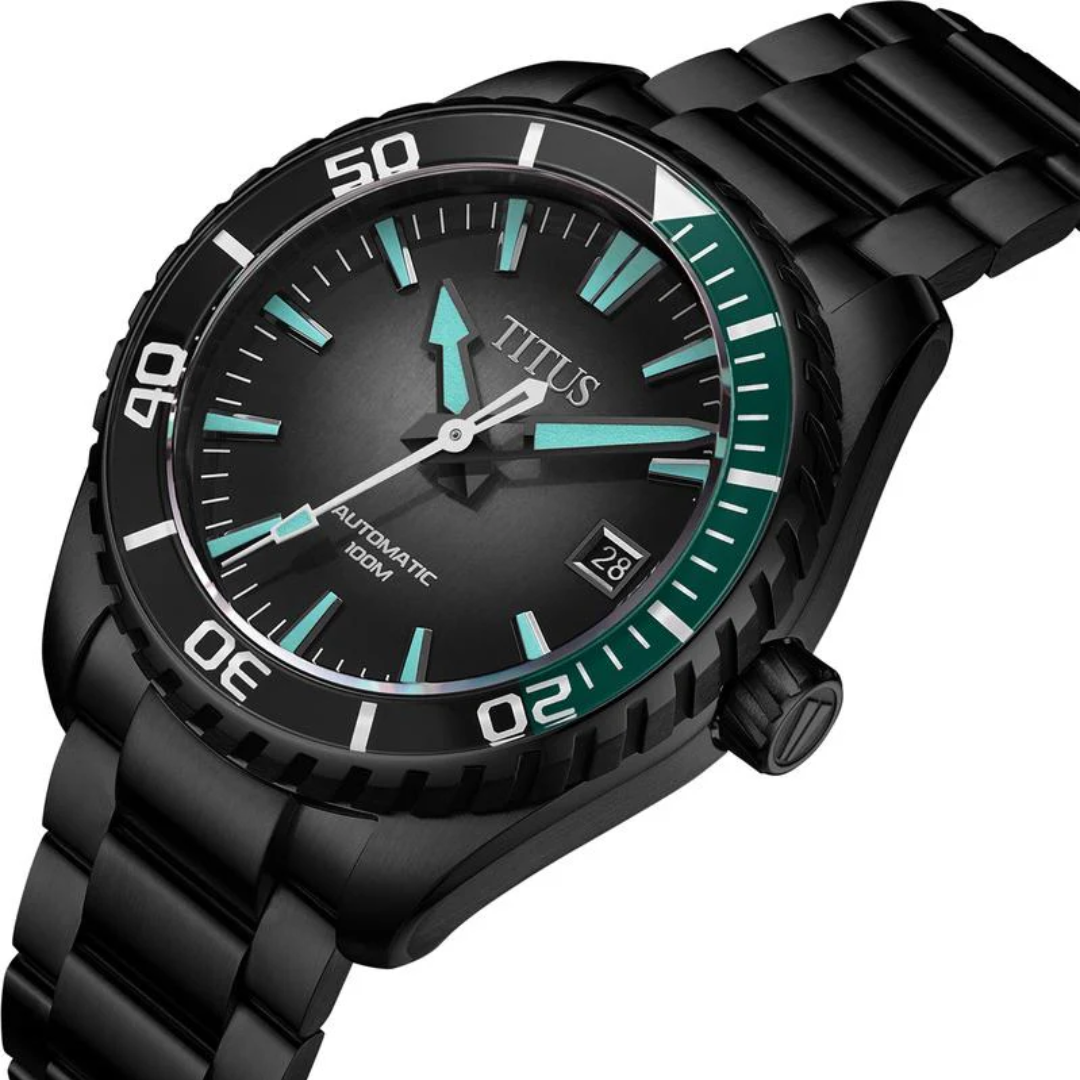 Saber 3 Hands Date Automatic Stainless Steel Watch W06-03423-005
