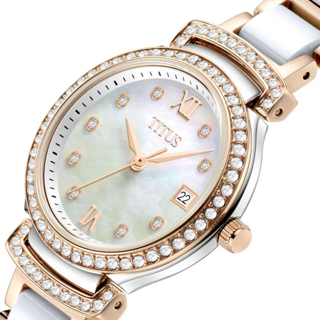 Fair Lady 3 Hands Date Quartz Stainless Steel Women Watch W06-03139-002