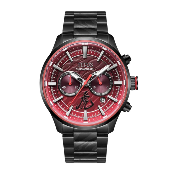 Saber Chronograph Quartz Stainless Steel / Leather Men Watch W06-03359-002