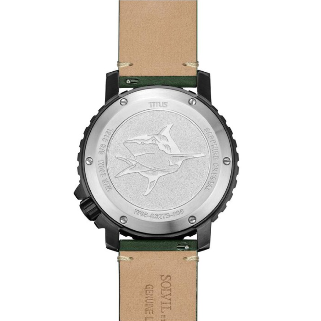 The Cape 3 Hands Mechanical Leather Men Watch W06-03279-006