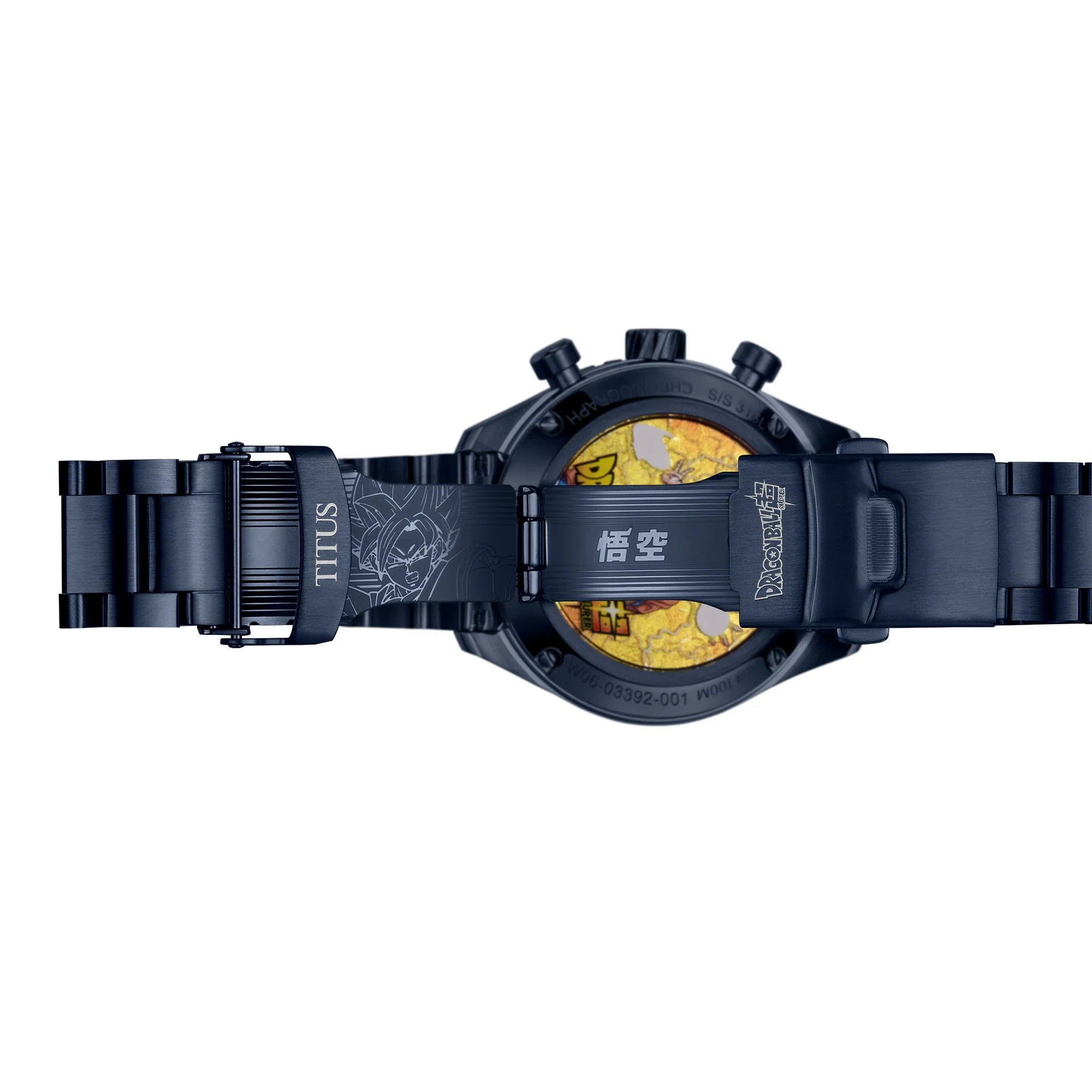 [Pre-Order] Solvil et Titus x Dragon Ball Super Limited Edition Saber "Super Saiyan Blue Goku" Chronograph Quartz Stainless Steel Watch W06-03392-001