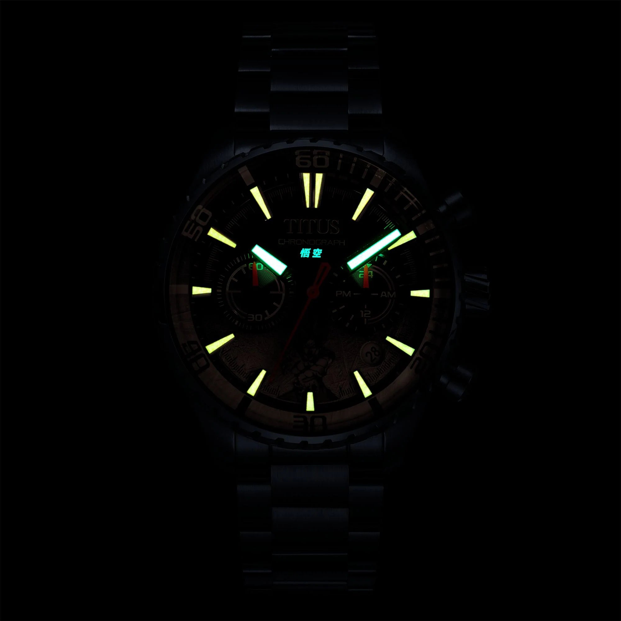 [Pre-Order] Solvil et Titus x Dragon Ball Super Limited Edition Saber "Super Saiyan Blue Goku" Chronograph Quartz Stainless Steel Watch W06-03392-001