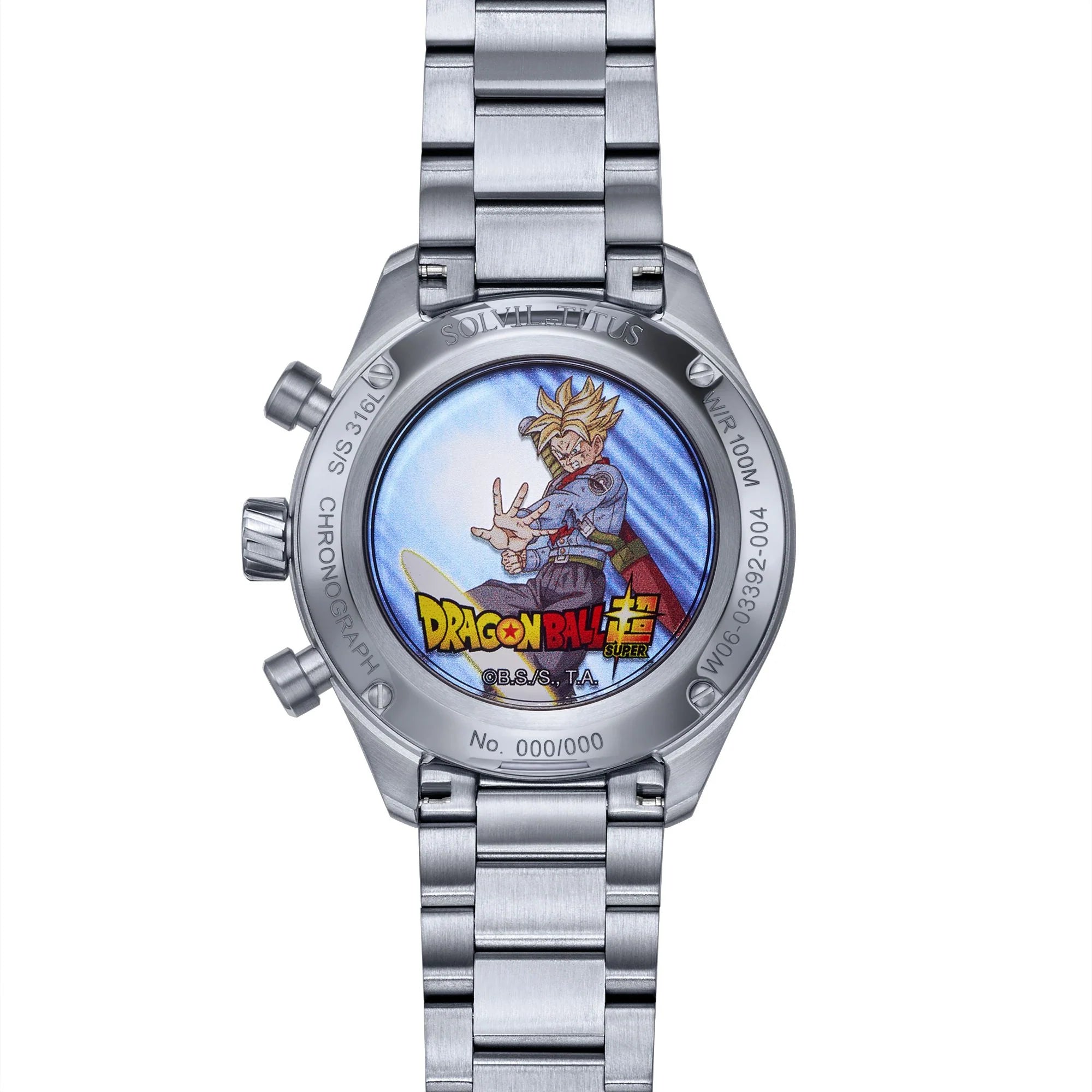[Pre-Order] Solvil et Titus x Dragon Ball Super Limited Edition Saber "Trunks" Chronograph Quartz Stainless Steel Watch W06-03392-004