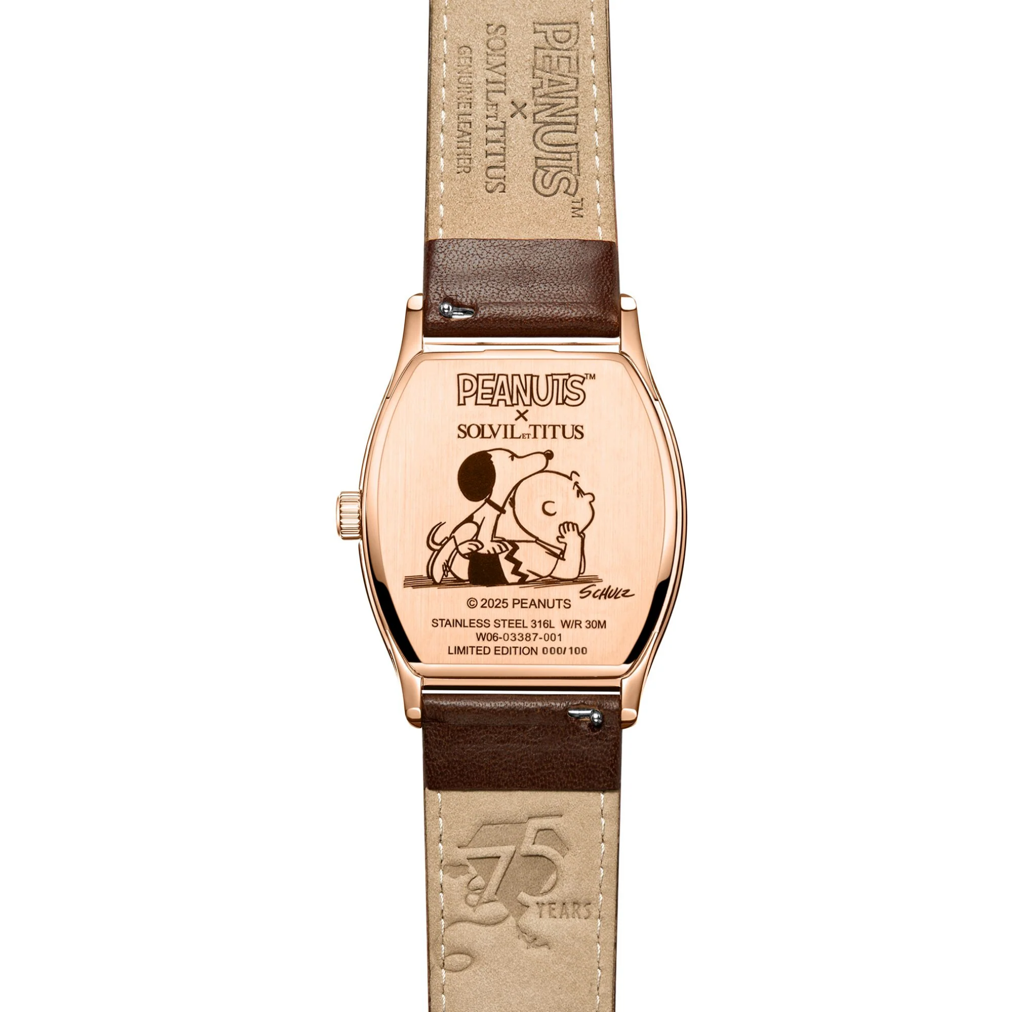 Solvil et Titus x Peanuts 75th Anniversary Limited Edition Barista Multi-function Women Watch W06-03388-001